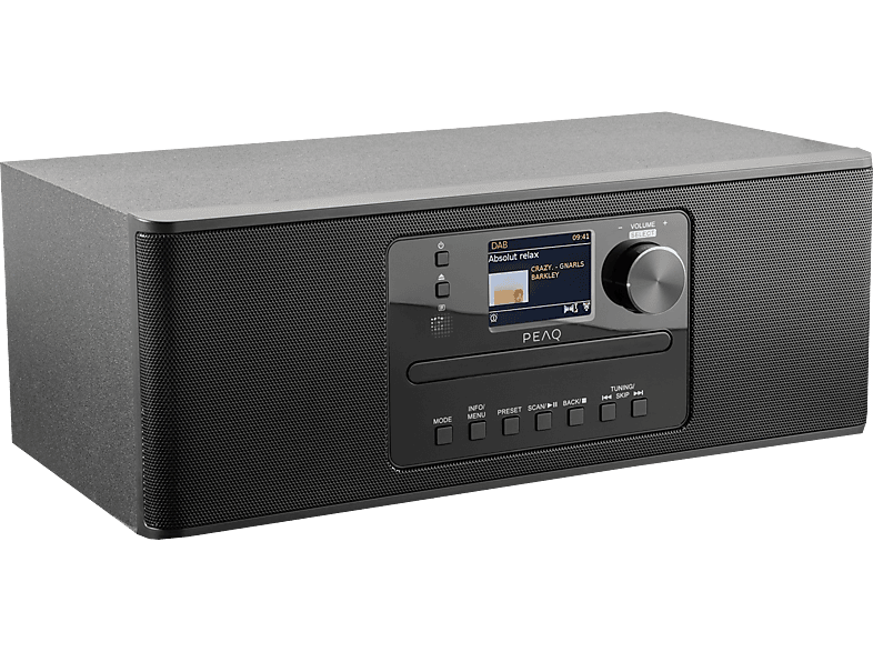 PEAQ PDR 370 BT-B - Internetradio (DAB, DAB+, FM, Internet radio, Schwarz)