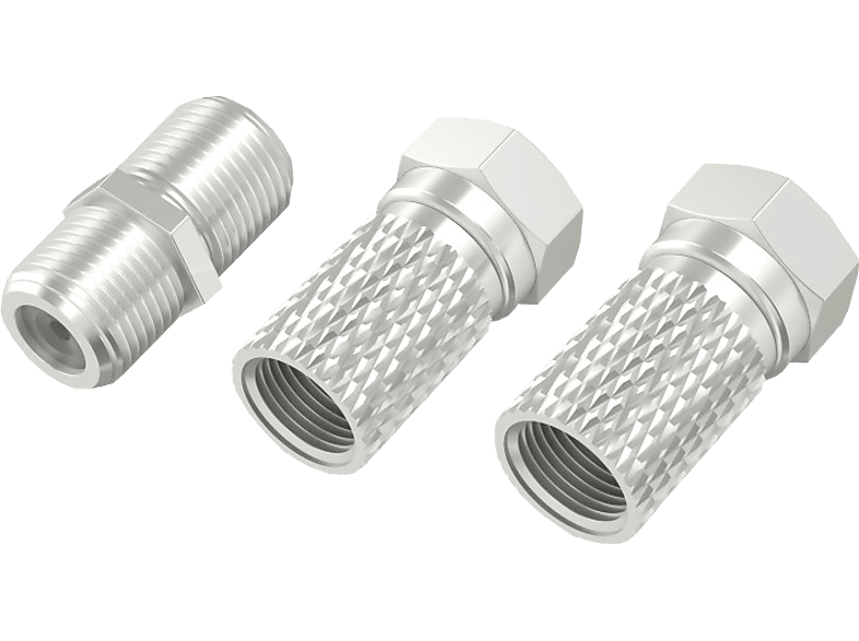 HAMA 00205203 - SAT-Adapter-Set (Silber)