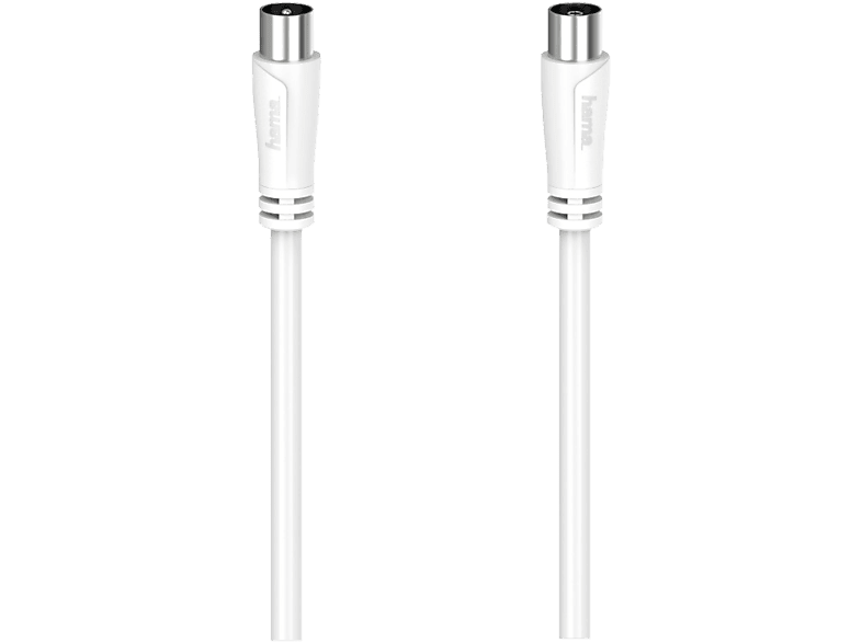 HAMA 00205050 - Antennen-Kabel (Weiss/Silber)