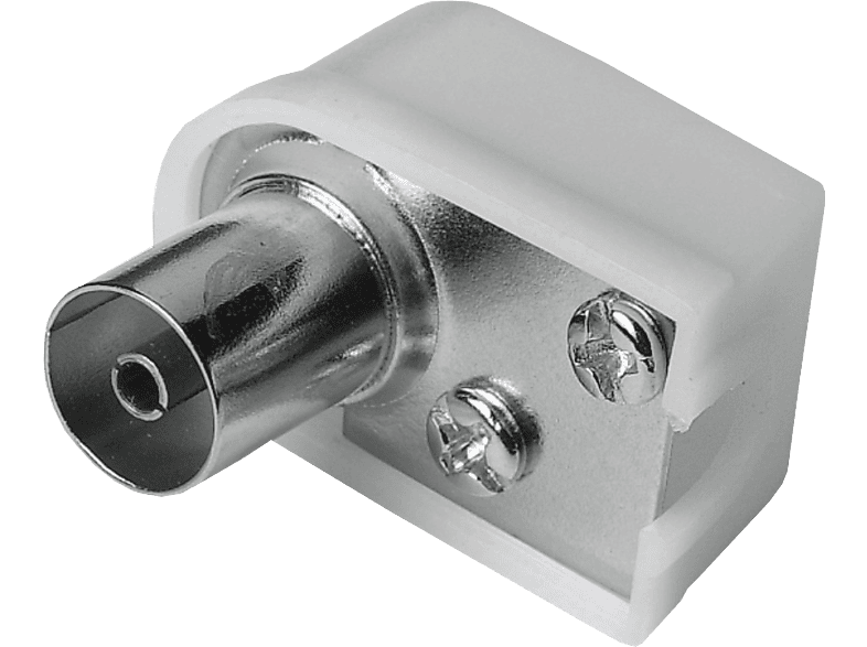 HAMA 00205217 - Antennen-Kupplung (Weiss/Silber)