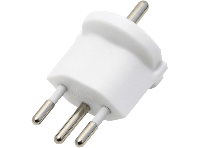 S-ELECTRO Fix-Adapter SchuKo-CH 4.107439 weiss, 3-polig