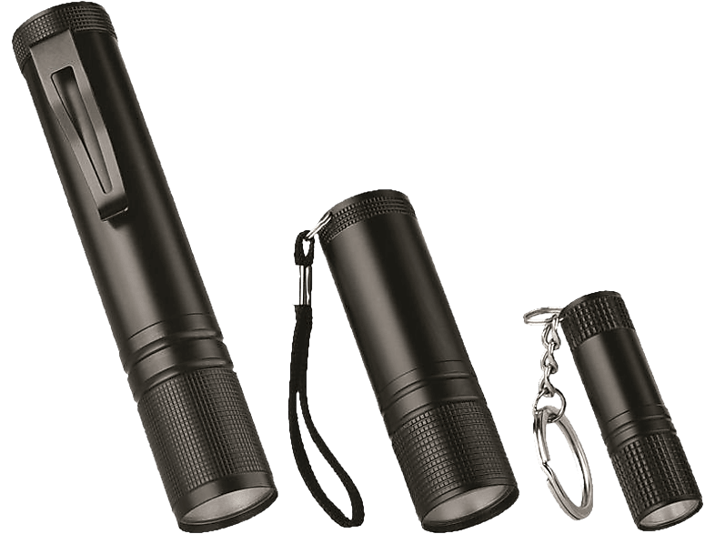 ISY IFS-1000 - Taschenlampen-Set (Schwarz)