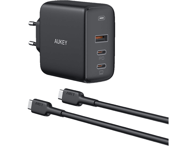 AUKEY Wandladegerät PA-B6S Bundle Verkabelt Weiss