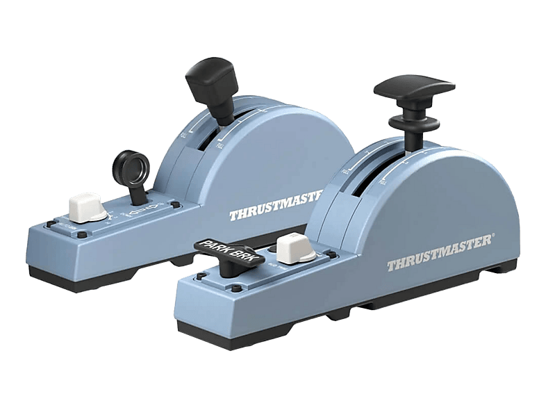 THRUSTMASTER - TCA Quadrant Add-On Airbus Edition Flugsimulator-Brems- und Landeklappen, Blau