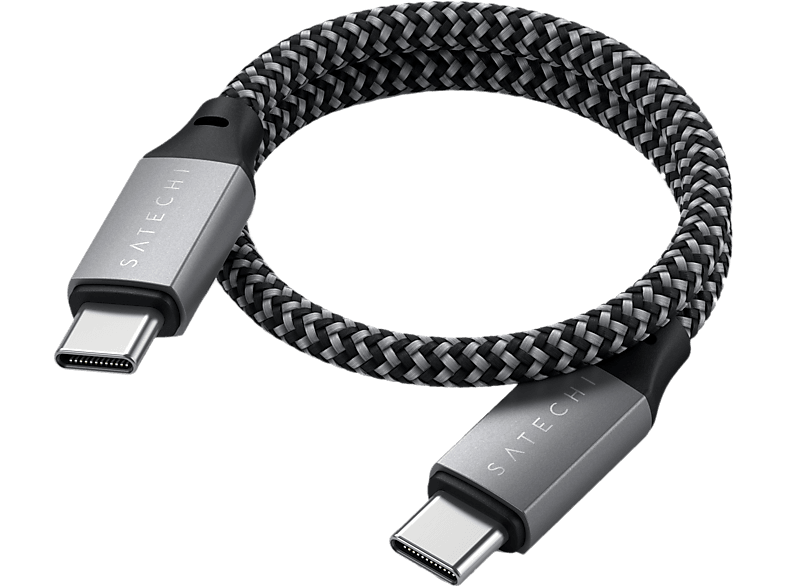 Satechi USB-C® Kabel USB 2.0 USB-C® Stecker 0.25 m Anthrazit ST-TCC10M