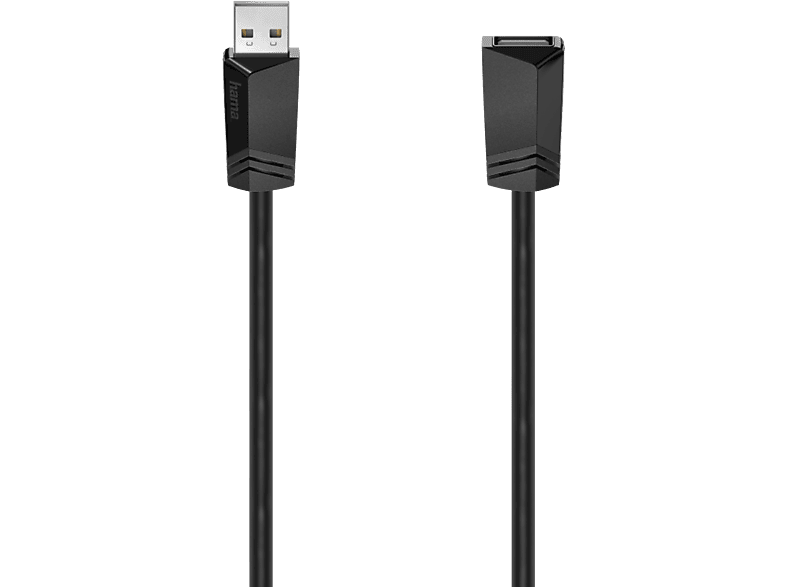 hama 00200619 USB-Verlängerungskabel, USB 2.0, 480 Mbit/s, 1,50 m