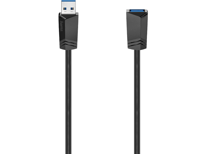 hama 00200628 USB-Verlängerungskabel, USB 3.0, 5 Gbit/s, 1,50 m