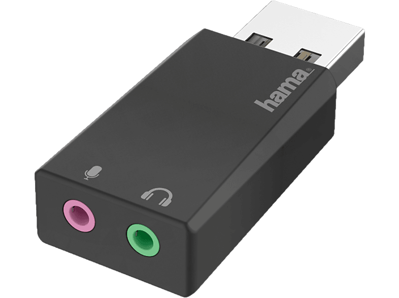 HAMA 00200323 - USB-Soundkarte (Schwarz)