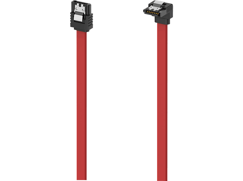 HAMA 00200740 - SATA-Kabel, 60 cm, Schwarz/Rot