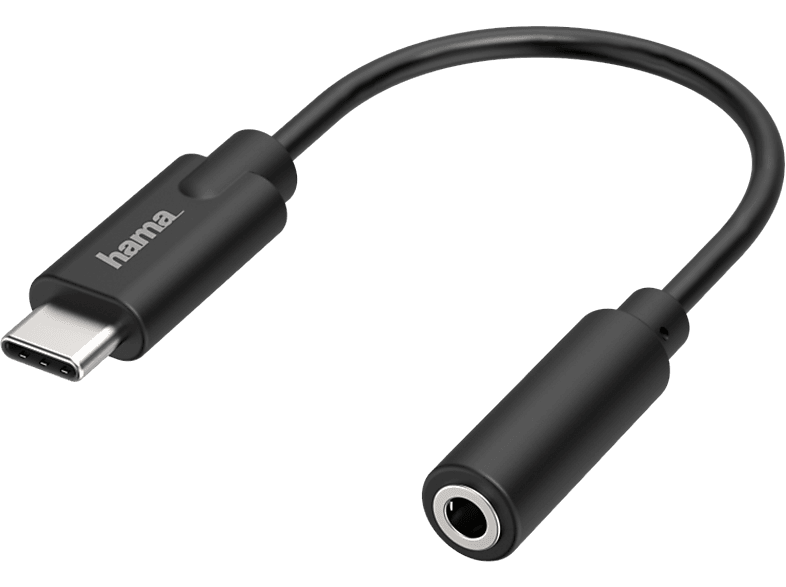hama 00200318 Audio-Adapter, USB-C-Stecker - 3,5-mm-Klinke-Buchse, Stereo