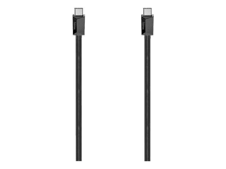 Hama USB-C® Kabel USB 3.2 Gen1 USB-C® Stecker 0.75 m Schwarz vergoldete Steckkontakte 00200648