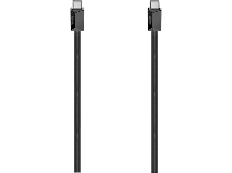 Hama USB-C® Kabel USB 3.2 Gen2 USB-C® Stecker 1 m Schwarz vergoldete Steckkontakte 00200656