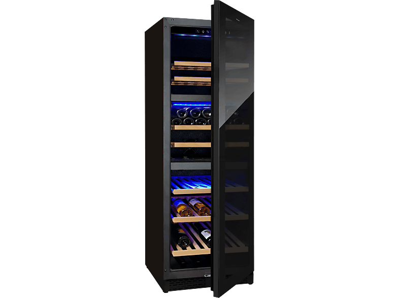 Trisa 368l Triple Zone Freistehender Weinklimaschrank – Weinkühlschrank freistehend – schwarz