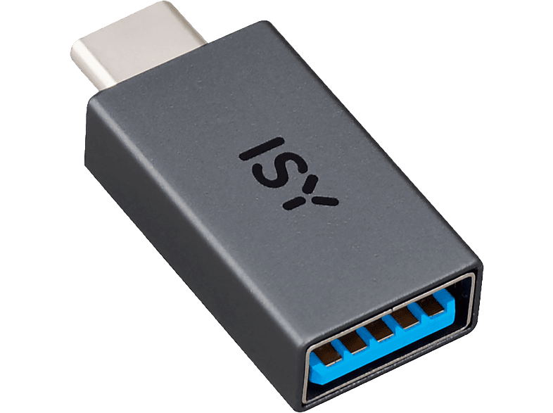 ISY IAD-1000-C - USB-C auf USB-A Adapter (Schwarz)