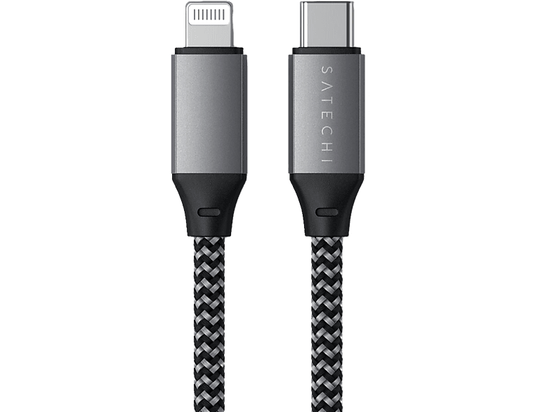 Satechi USB-Kabel USB 2.0 USB-C® Stecker, Apple Lightning Stecker 0.25 m Anthrazit ST-TCL10M