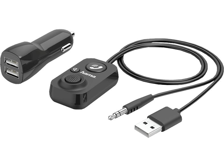 HAMA BT Hands-Free Equipment - Bluetooth-Freisprecheinrichtung für Kfz (Schwarz)