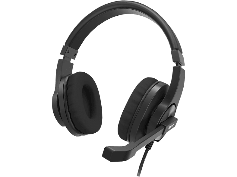 HAMA HS-P350 V2 - Office-Headset (Kabelgebunden, Stereo, Over-ear, Schwarz)