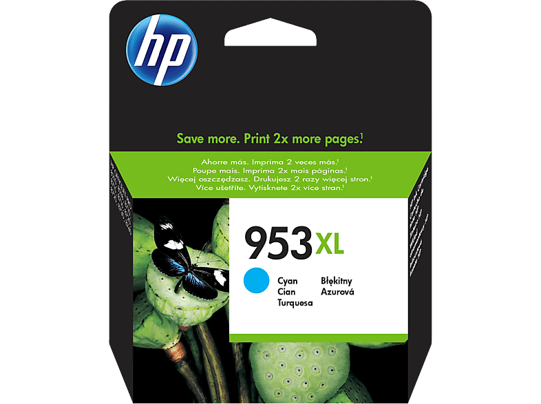 HP 953XL Original Tintenpatrone F6U16AE Cyan