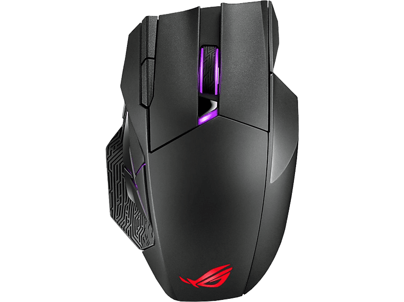 ASUS ROG Spatha X - Gaming-Maus, Kabellos, 19000 dpi, Schwarz