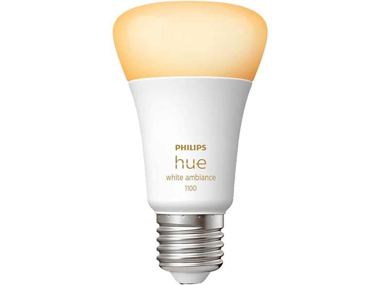 Philips Hue Lampe White Ambiance E27 (8 W) - 1 Stück LED-Lampe – LED/Leuchtmittel/Glühbirne