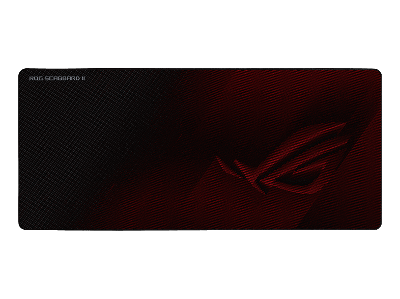 Asus ROG Scabbard II Gaming-Mauspad Staubgeschützt, Spritzwassergeschützt Schwarz/Rot