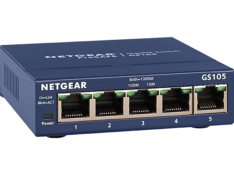 NETGEAR GS105 GE GS105GE Netzwerk Switch 5 Port 1000 MBit/s