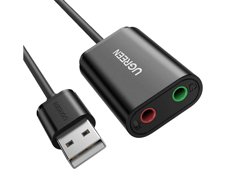 UGREEN External Sound Adapter 30724 USB 2.0,Black