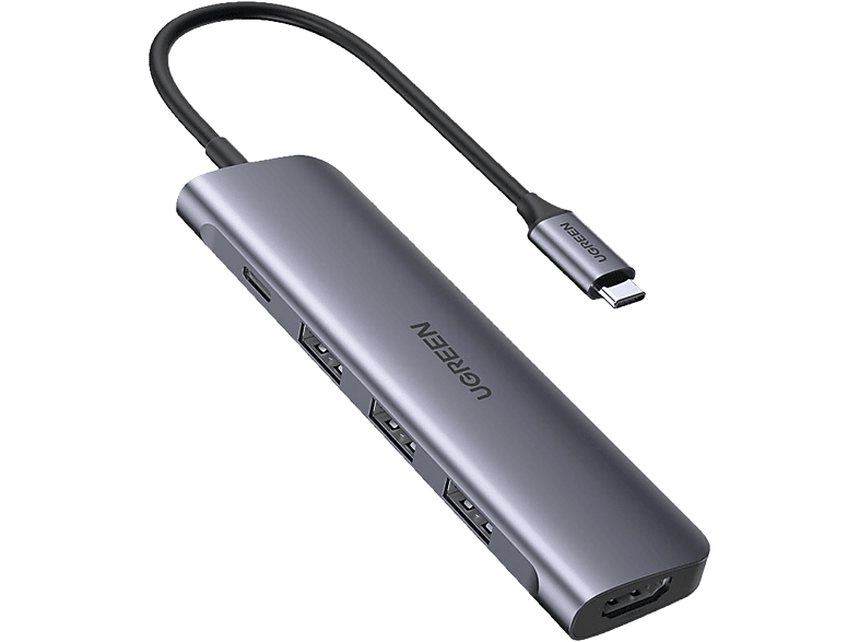 UGREEN USB-C Hub 4in1, Silver 70336 4xUSB-A