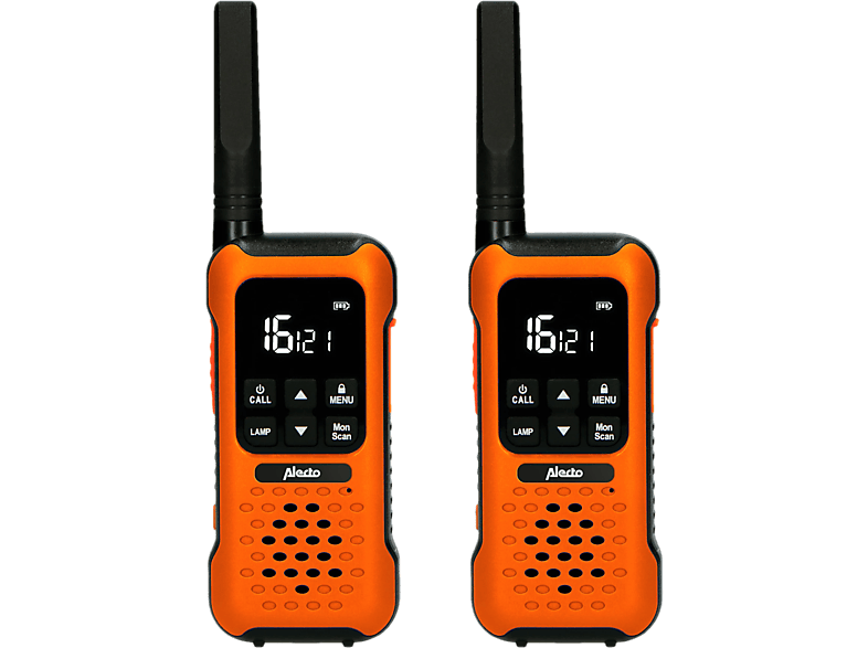 Outdoor-Funkgeräte, 2er-Set, IPX7, Taschenlampe, bis 10 km