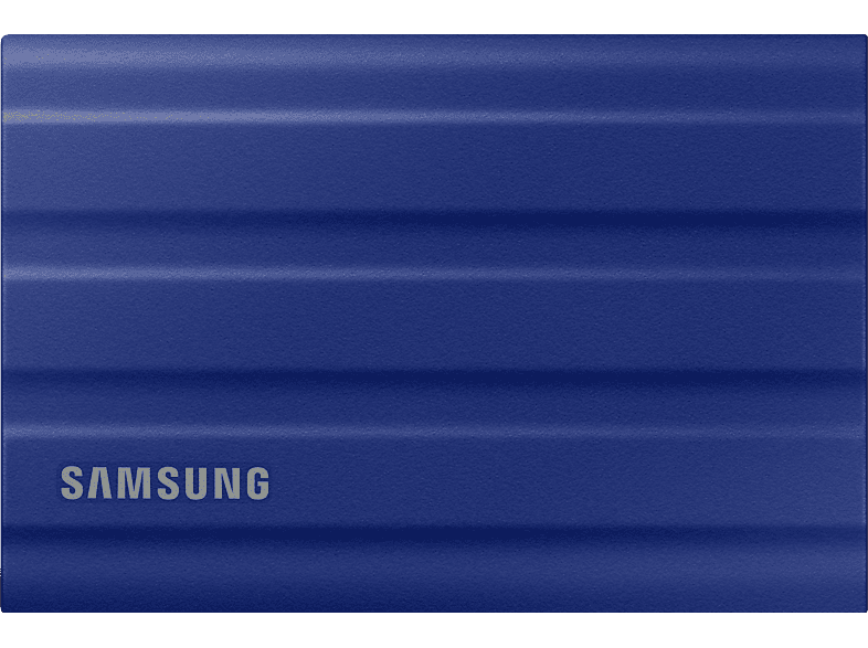 SAMSUNG Portable SSD T7 Shield - Festplatte (SSD, 2 TB, Blau)