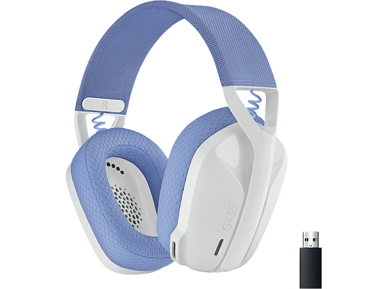 LOGITECH G435 - Gaming Headset, Grauweiß und Flieder