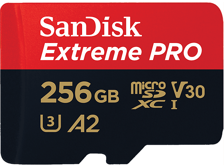 SANDISK Extreme PRO (UHS-I), Micro-SDXC Micro-SDXC-Speicherkarte, 256 GB, 200 MB/s