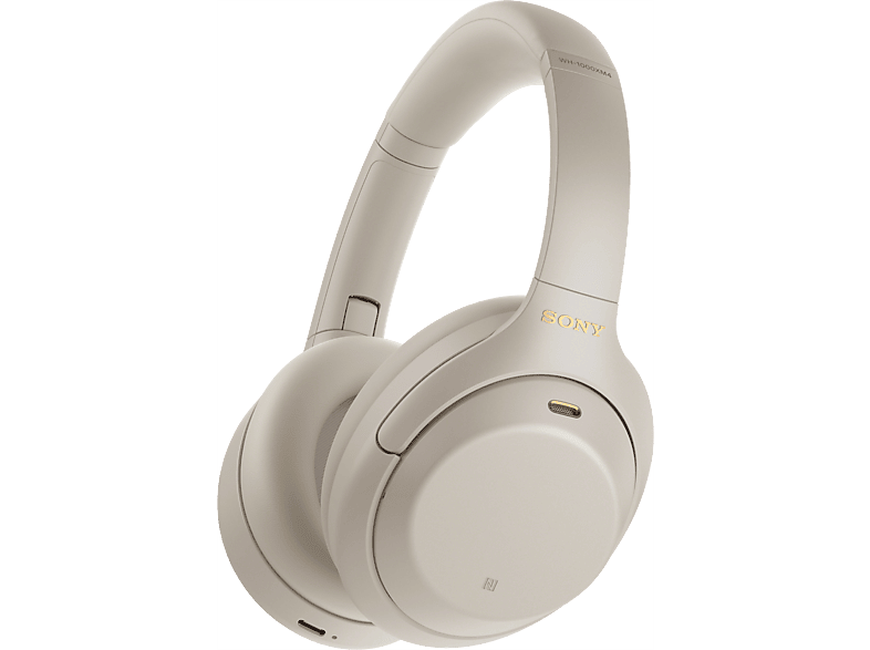 Sony WH-1000XM4 Silver - Over-Ear, Bluetooth, Noise Cancelling Handy Headset – Over Ear Kopfhörer/On Ear Kopfhörer – silber