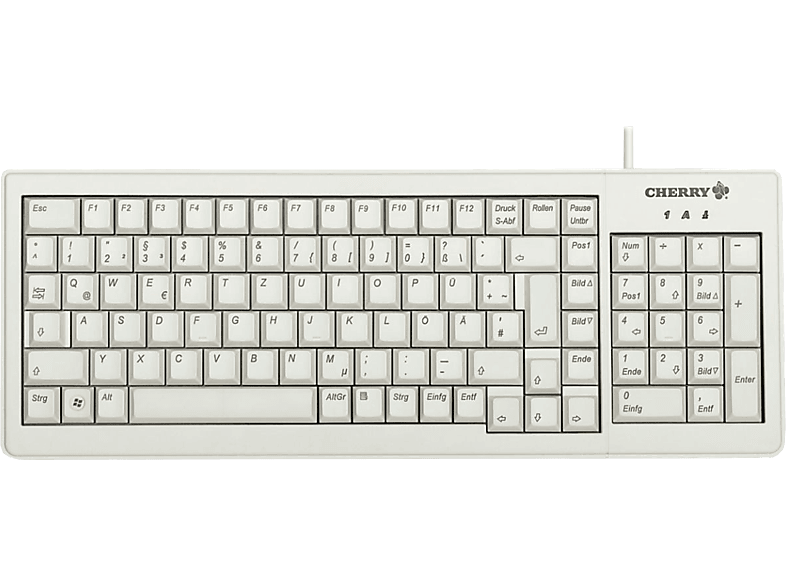 CHERRY G84-5200 USB-Tastatur Schweiz, QWERTZ, Windows® Grau
