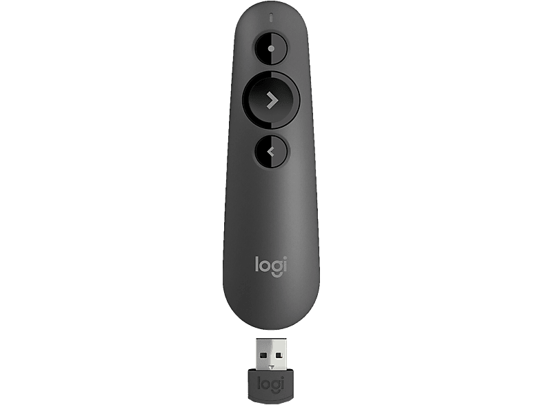 LOGITECH R500 Presenter 910-005843 Wireless Remote Graphite
