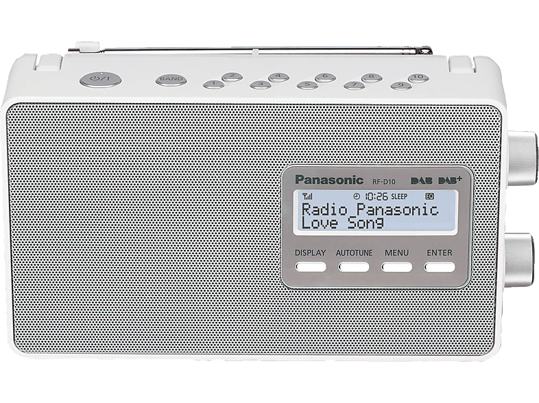 Panasonic, Radio / Wecker, Panasonic DAB+ Radio portable D10 White, Produkte & Wohnen