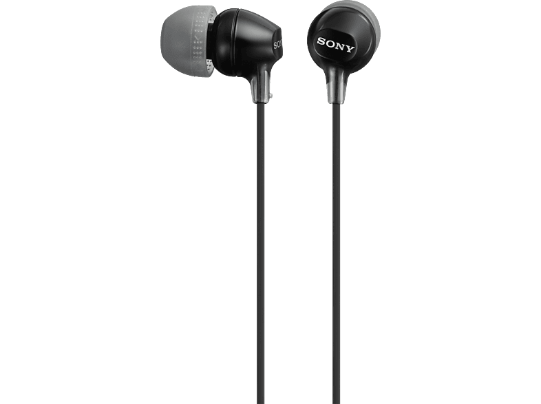 Sony MDR-EX15LP In Ear Kopfhörer kabelgebunden Stereo Schwarz