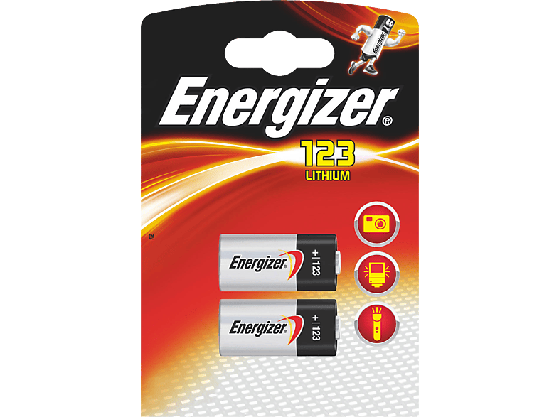 ENERGIZER Batterien CR123 3.0V CR17345 Foto Lithium Blister 2 St&uuml;ck