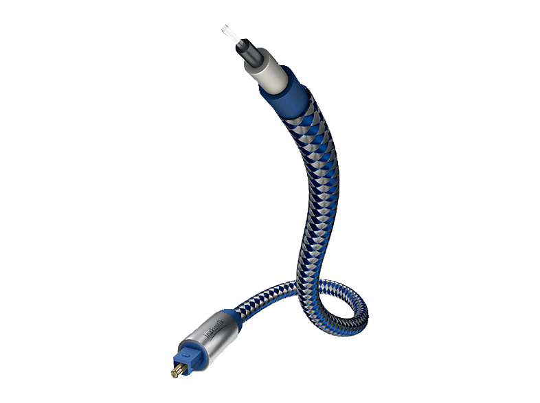 INAKUSTIK 41201 CABLE OPT 1.0M BLUE/SILVER - Optokabel (Blau, silber)