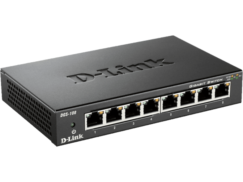 D-Link DGS-108/E DGS-108 Netzwerk Switch 8 Port 1 GBit/s