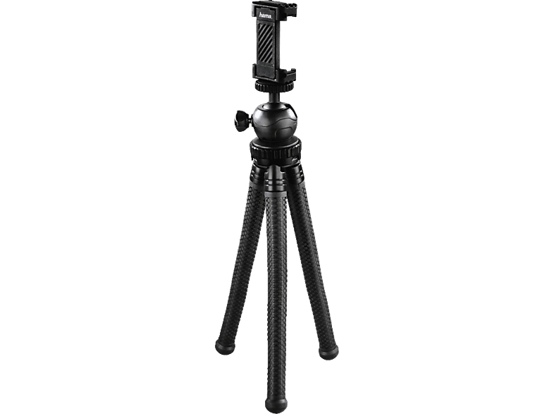 hama 00004605 Stativ FlexPro für Smartphone, GoPro und Fotokameras, 27 cm, Schwarz