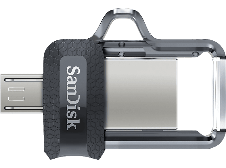 SanDisk - Ultra® Dual USB Drive - m3.0 256GB, USB 3.0 USB-Speicherstick, Transparent, 256 GB