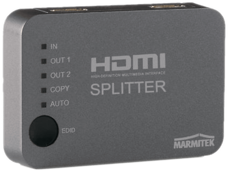 Marmitek Split 312 2 Port HDMI-Splitter 3D-Wiedergabe möglich 3840 x 2160 Pixel Silber