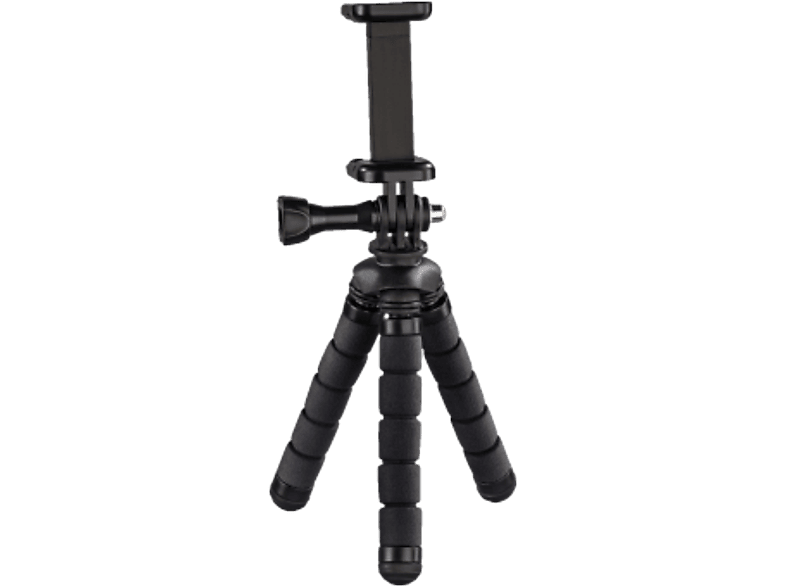 hama 00004609 Ministativ Flex für Smartphone und GoPro, 14 cm, Schwarz