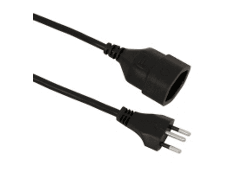 S-ELECTRO Verl&auml;ngerungskabel 02.900.5SZ schwarz, 5m