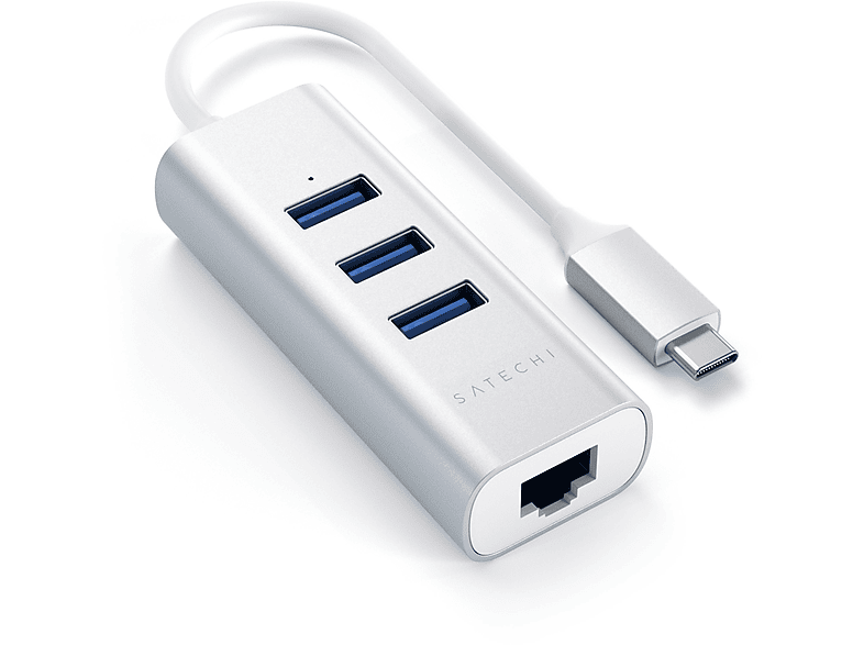 SATECHI ST-TC2N1USB31AS - USB Hub (Silber)