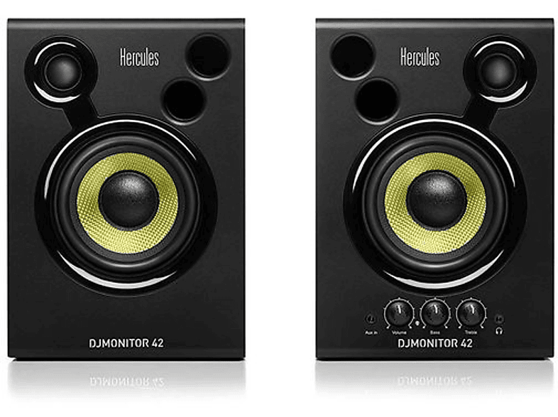 Hercules DJMonitor 42 Aktiver Monitor-Lautsprecher 10 cm 4 Zoll 40 W 1 Paar