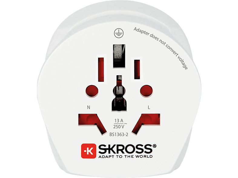 Skross 1.500231-E Reiseadapter CO W to UK2