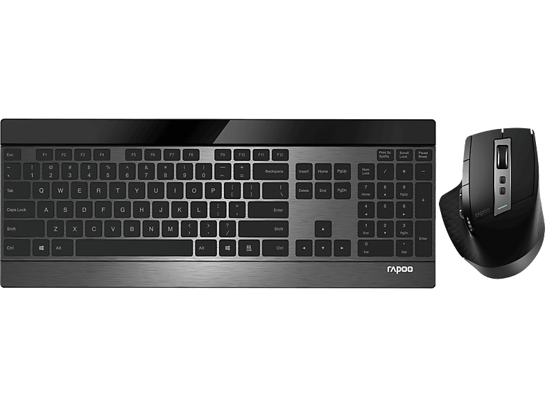 Rapoo 9900M - Tastatur & Maus (Schwarz)