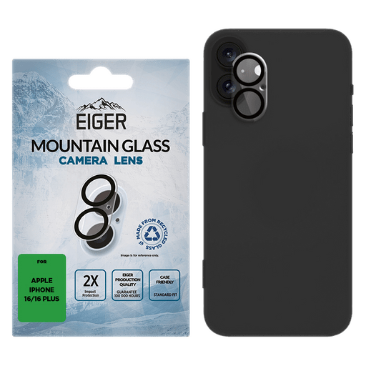 Eiger iPhone 16/16 Plus Mountain Glas Camera Protector